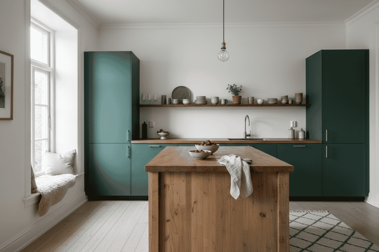 A step-by-step guide to painting your kitchen cabinets with Nordic Chic® — using Furniture Paint + Topcoat or Outdoor & More, with proper prep using Prep & Clean.